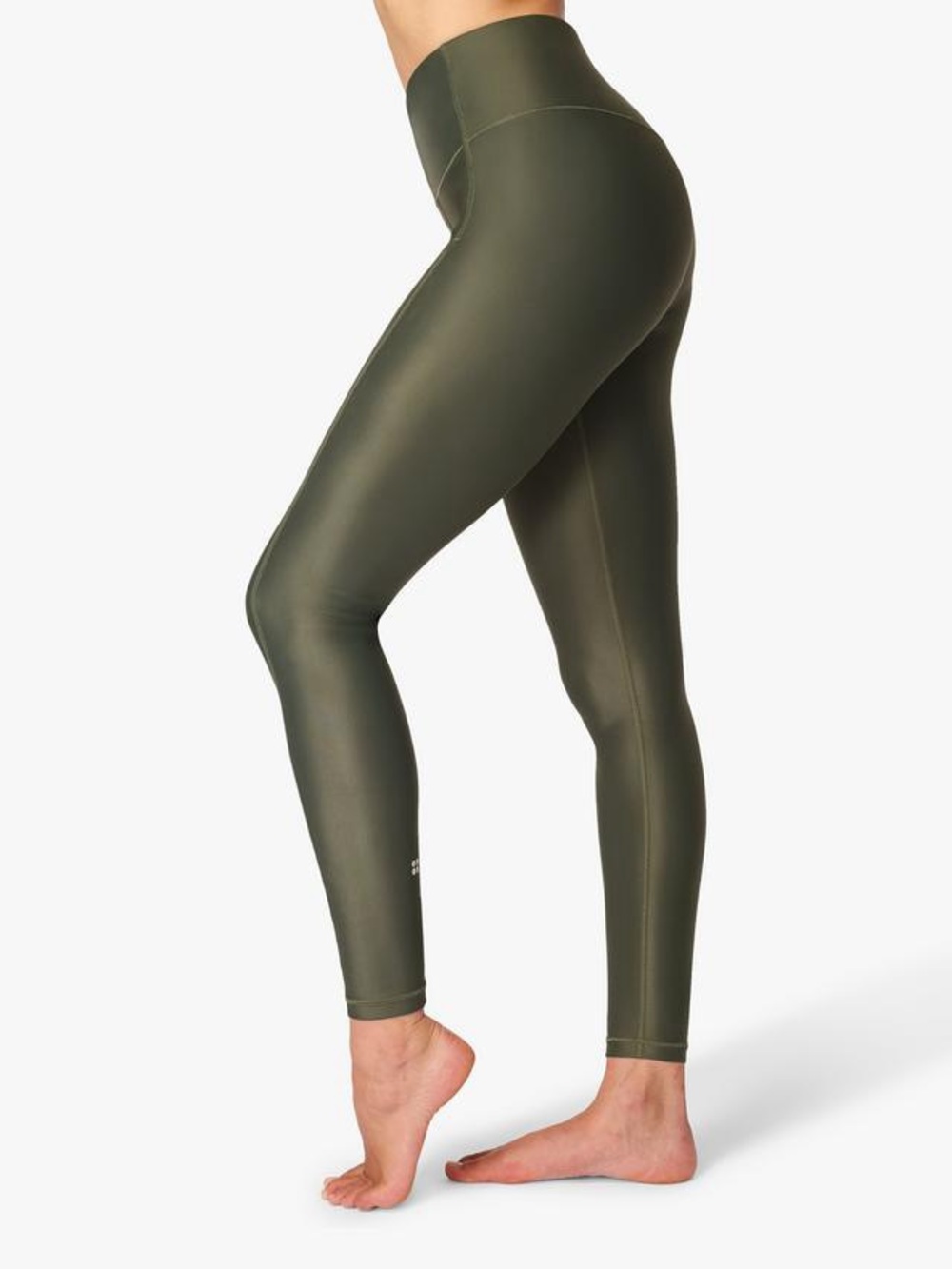 Sweaty Betty High Shine Gym Leggings-Olive